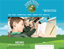 Tablet Screenshot of cotongreenprimary.com